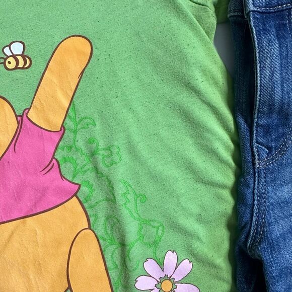Disney Winnie the Pooh Y2K Sweet Like Honey Graphic T Shirt Dress - Picture 8 of 8
